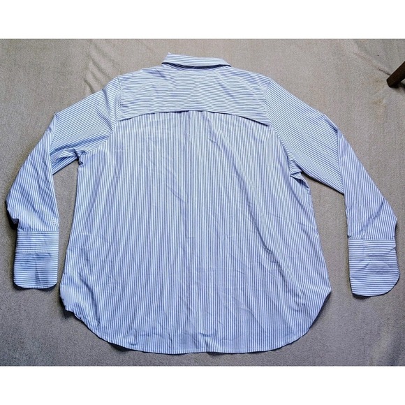 Coolibar Womens XXL Amara Smart Shirt UPF 50 Sun Protection Button Up Striped - Picture 5 of 9